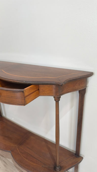 25 Console in legno con due cassetti