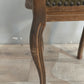26 Sedia in legno e velluto verde