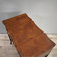 36 Toletta intarsiata in legno con inserti decorativi in metallo