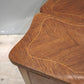 36 Toletta intarsiata in legno con inserti decorativi in metallo