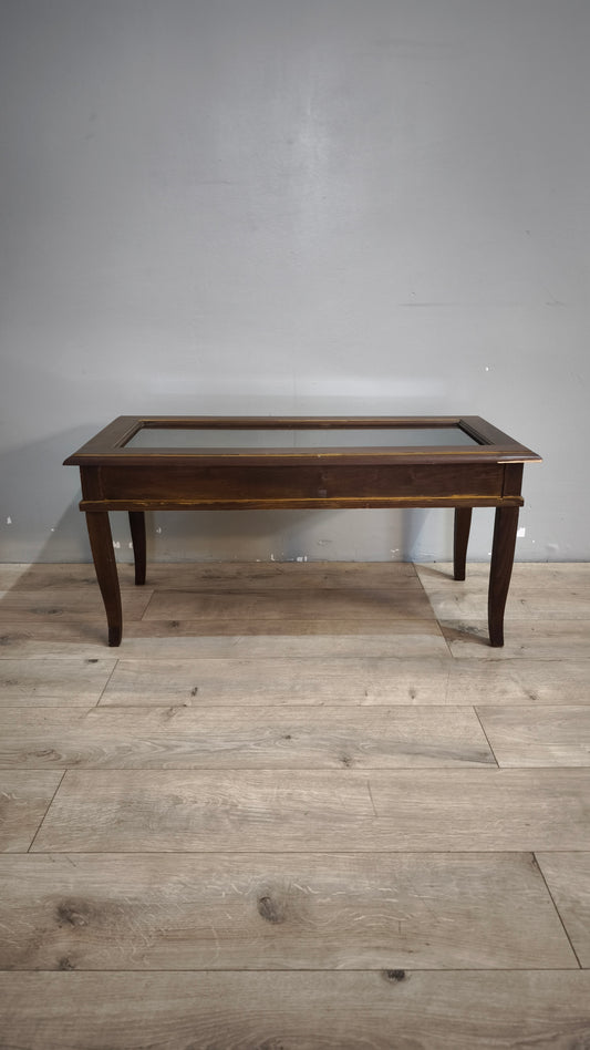 90313 Tavolino da salotto in legno con teca