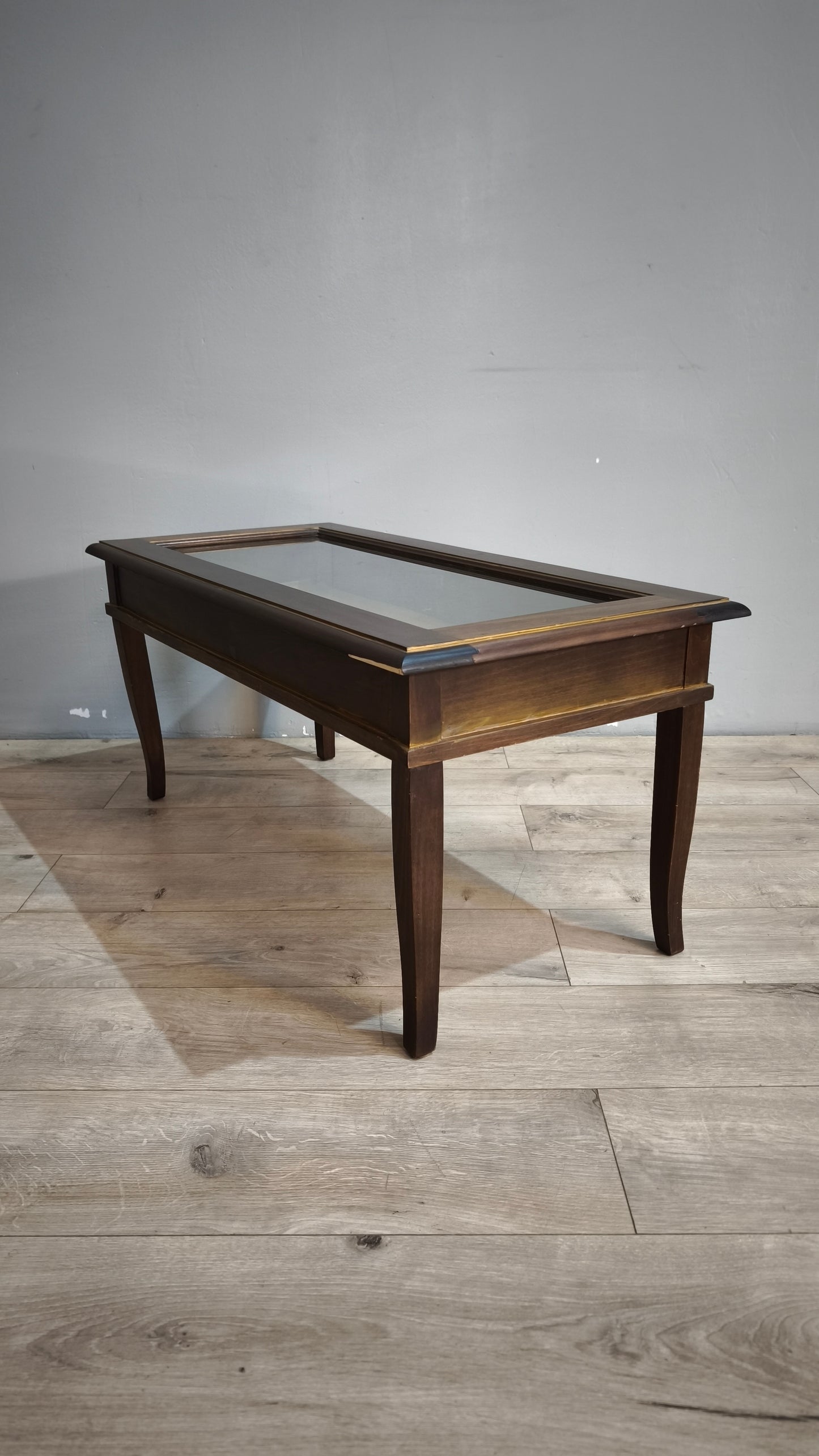 90313 Tavolino da salotto in legno con teca
