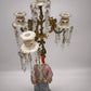 90336 Candelabro con statua in porcellana