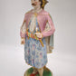 90336 Candelabro con statua in porcellana