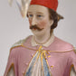 90336 Candelabro con statua in porcellana