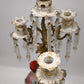90336 Candelabro con statua in porcellana