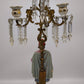 90336 Candelabro con statua in porcellana