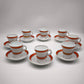 90353 Set n 8 tazzine brulot, anni '30