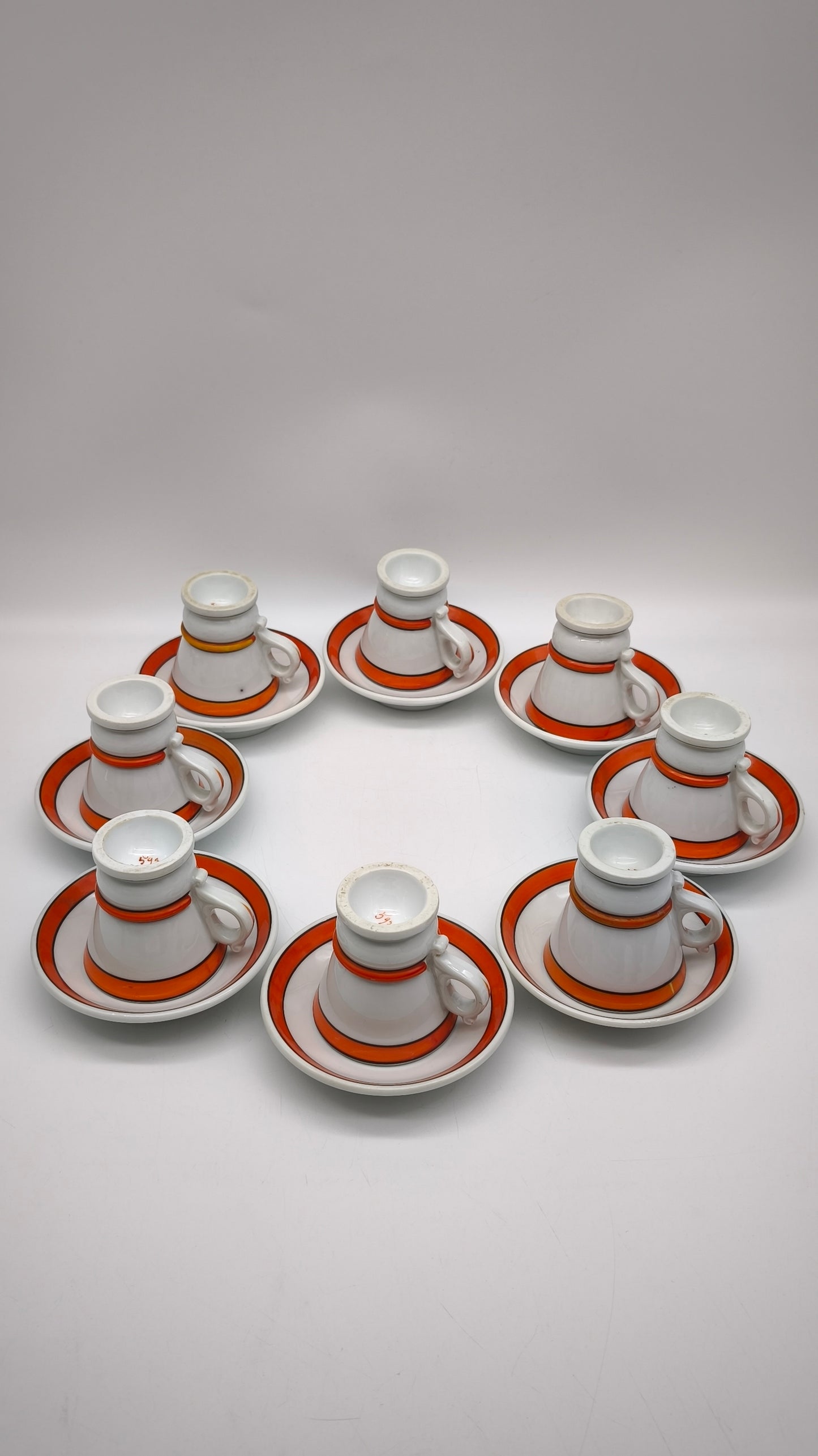 90353 Set n 8 tazzine brulot, anni '30