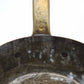 90447 Set di 5 pentolini vintage in rame francese con manico in ottone, XX secolo