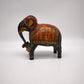 15 Elefante in legno decorato