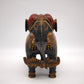 15 Elefante in legno decorato