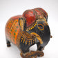 15 Elefante in legno decorato