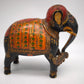 15 Elefante in legno decorato
