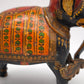 15 Elefante in legno decorato
