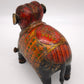 15 Elefante in legno decorato