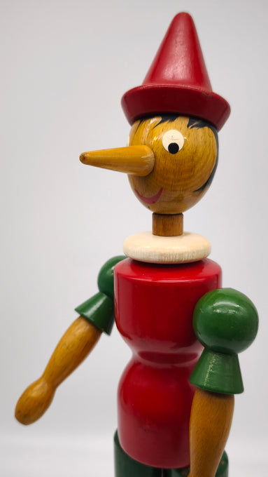 90136 Pinocchio vintage in legno