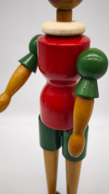 90136 Pinocchio vintage in legno