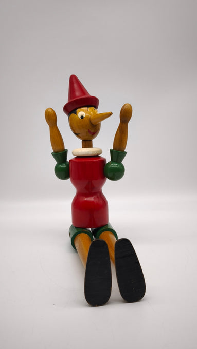 90136 Pinocchio vintage in legno