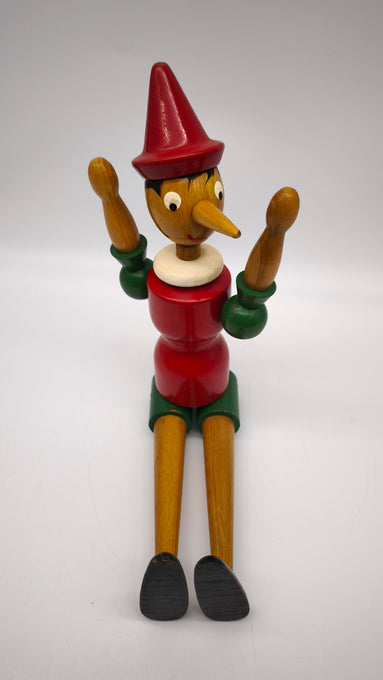90136 Pinocchio vintage in legno
