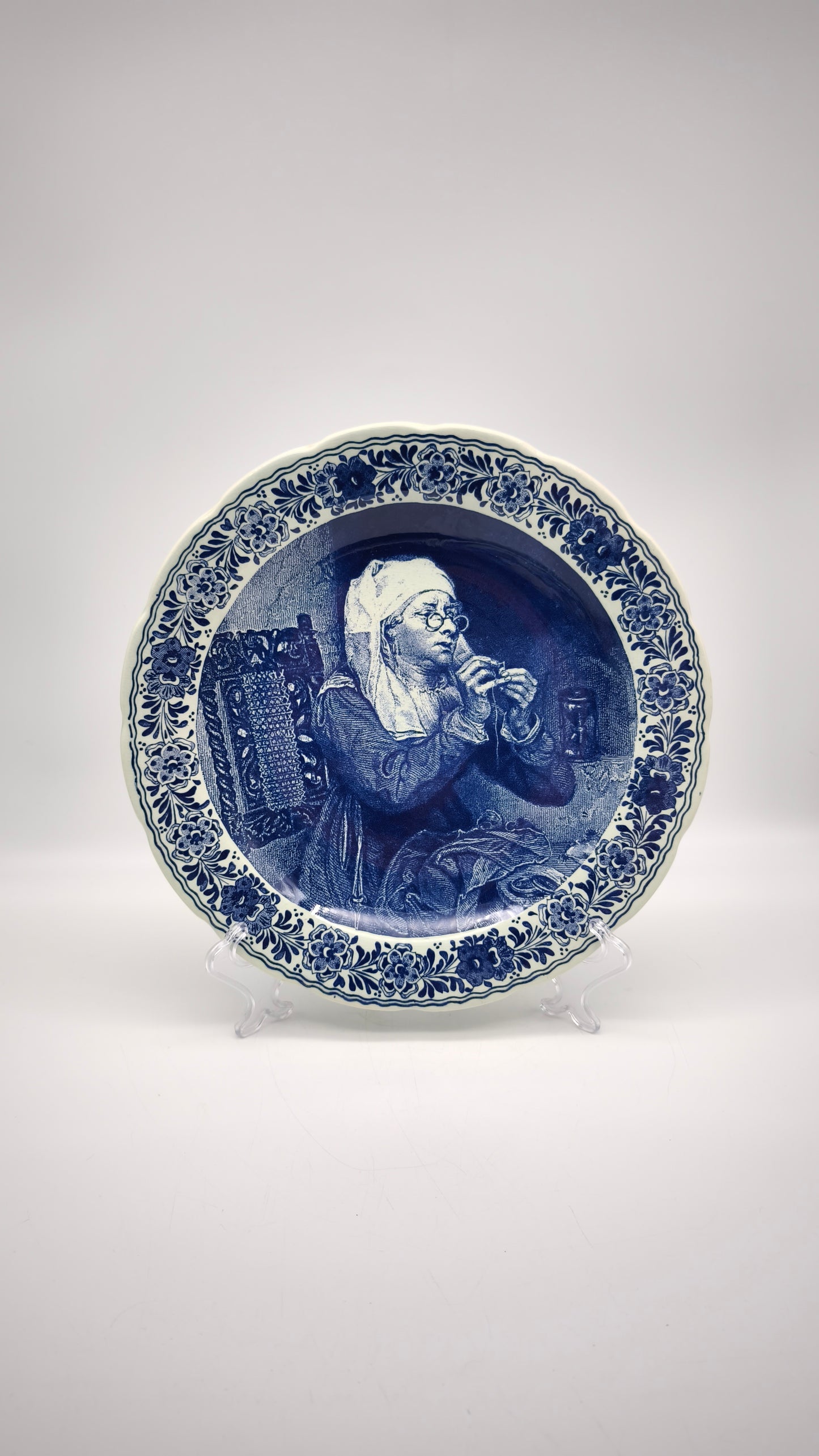 89675 Piatto decorativo in ceramica Delfts Blauw, made in Holland