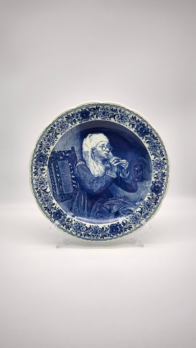 89675 Piatto decorativo in ceramica Delfts Blauw, made in Holland