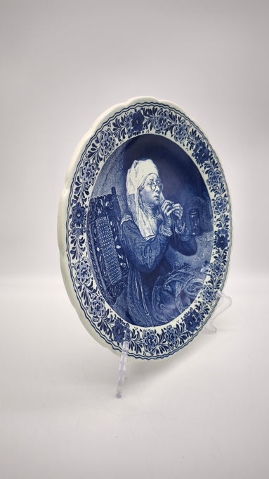 89675 Piatto decorativo in ceramica Delfts Blauw, made in Holland