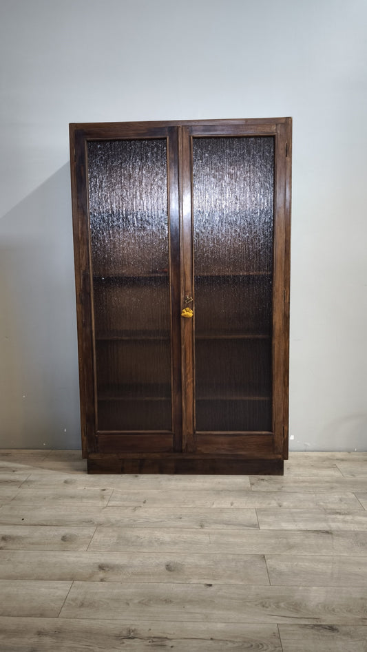 90307 Vetrina in legno due ante