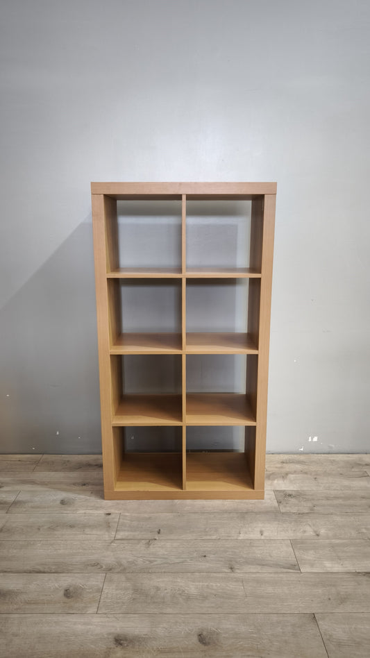 90481 Libreria Kallax Ikea effetto rovere 8 cubi