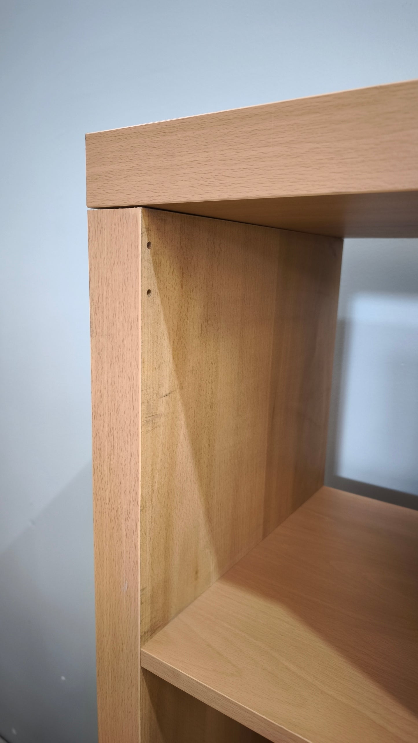 90481 Libreria Kallax Ikea effetto rovere 8 cubi