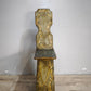 90482 Antica sedia in legno dipinta