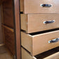 91729 Armadio due ante e quattro cassetti in legno