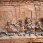 90558 Quadro intagliato su legno ultima cena