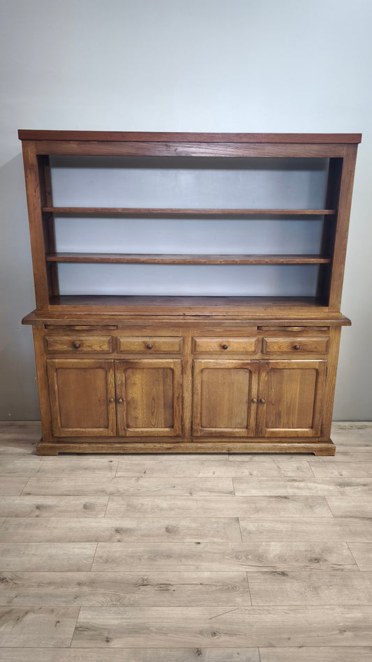 90585 Credenza due corpi in legno quattro sportelli