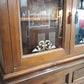 90602 Vetrina due corpi in legno massello