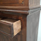 90602 Vetrina due corpi in legno massello