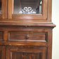 90602 Vetrina due corpi in legno massello