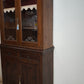 90602 Vetrina due corpi in legno massello