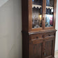 90602 Vetrina due corpi in legno massello