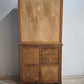 90602 Vetrina due corpi in legno massello