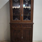 90602 Vetrina due corpi in legno massello