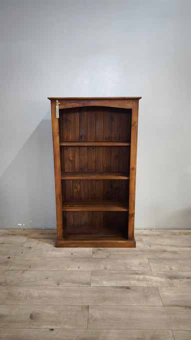 90604 Libreria bassa in legno composta da quattro ripiani