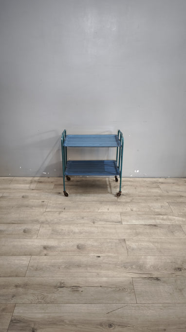 90605 Carrello pieghevole blu in metallo