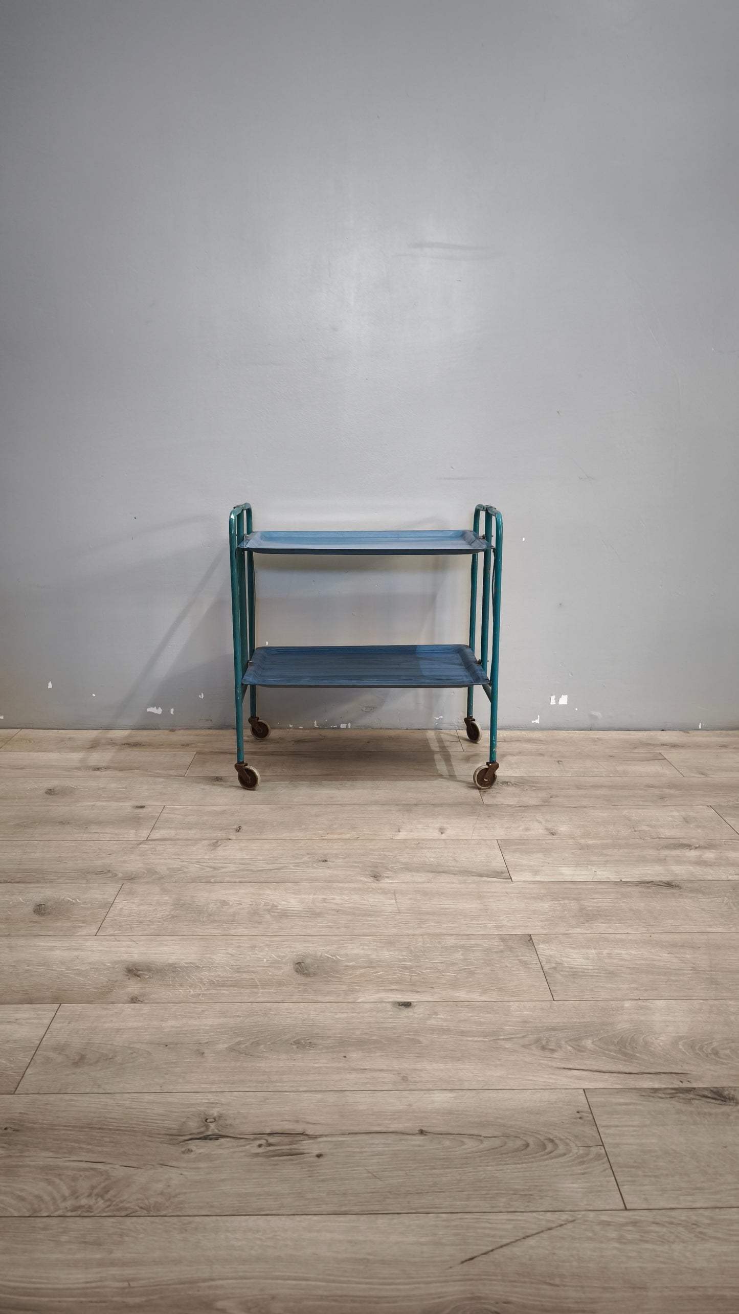 90605 Carrello pieghevole blu in metallo