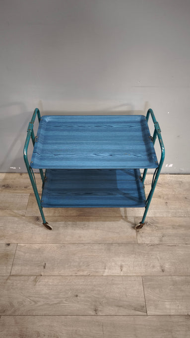 90605 Carrello pieghevole blu in metallo