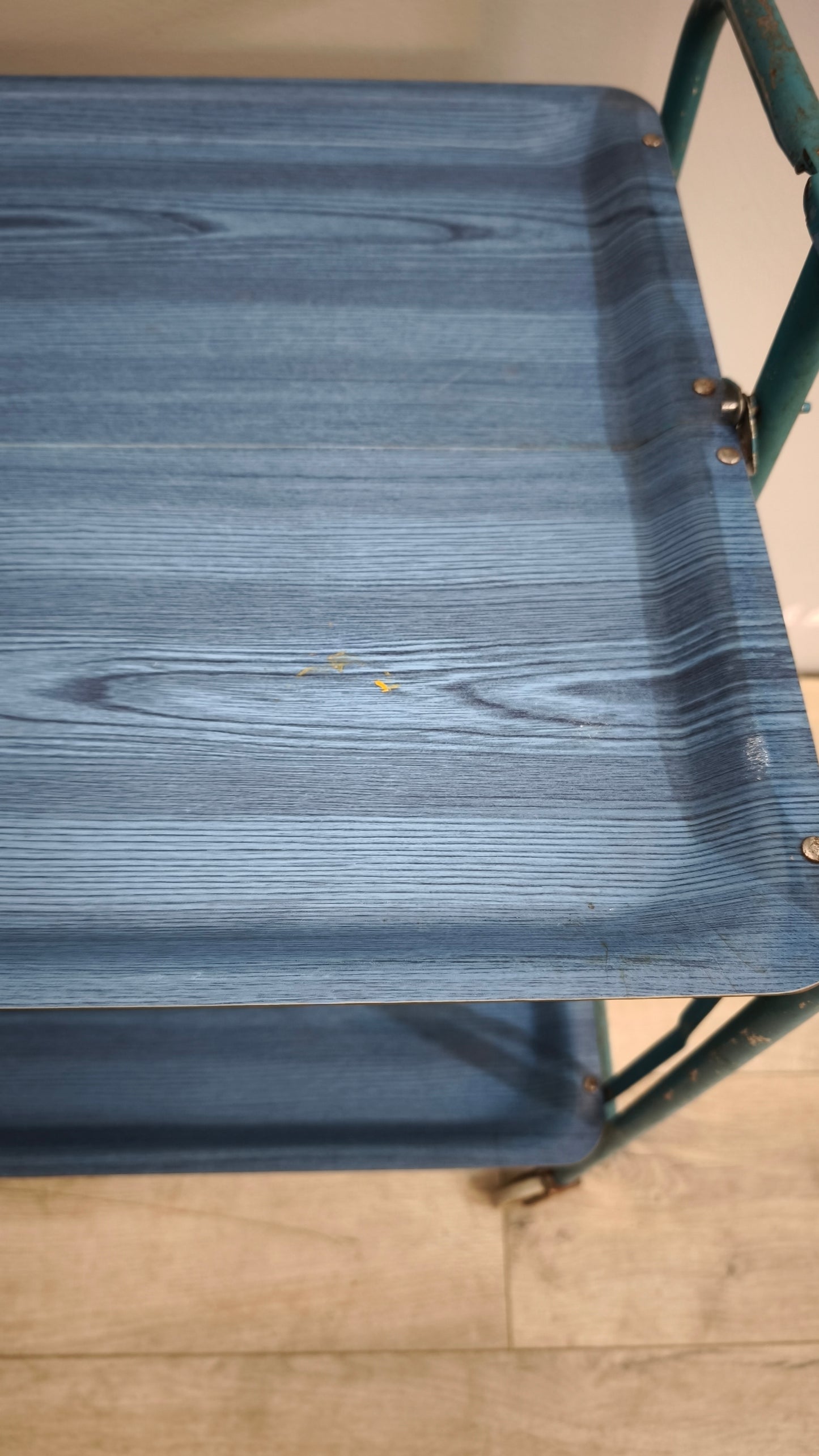 90605 Carrello pieghevole blu in metallo