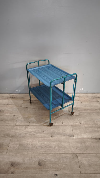 90605 Carrello pieghevole blu in metallo
