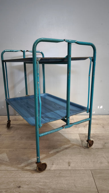 90605 Carrello pieghevole blu in metallo
