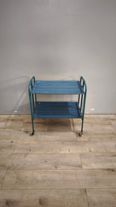 90605 Carrello pieghevole blu in metallo