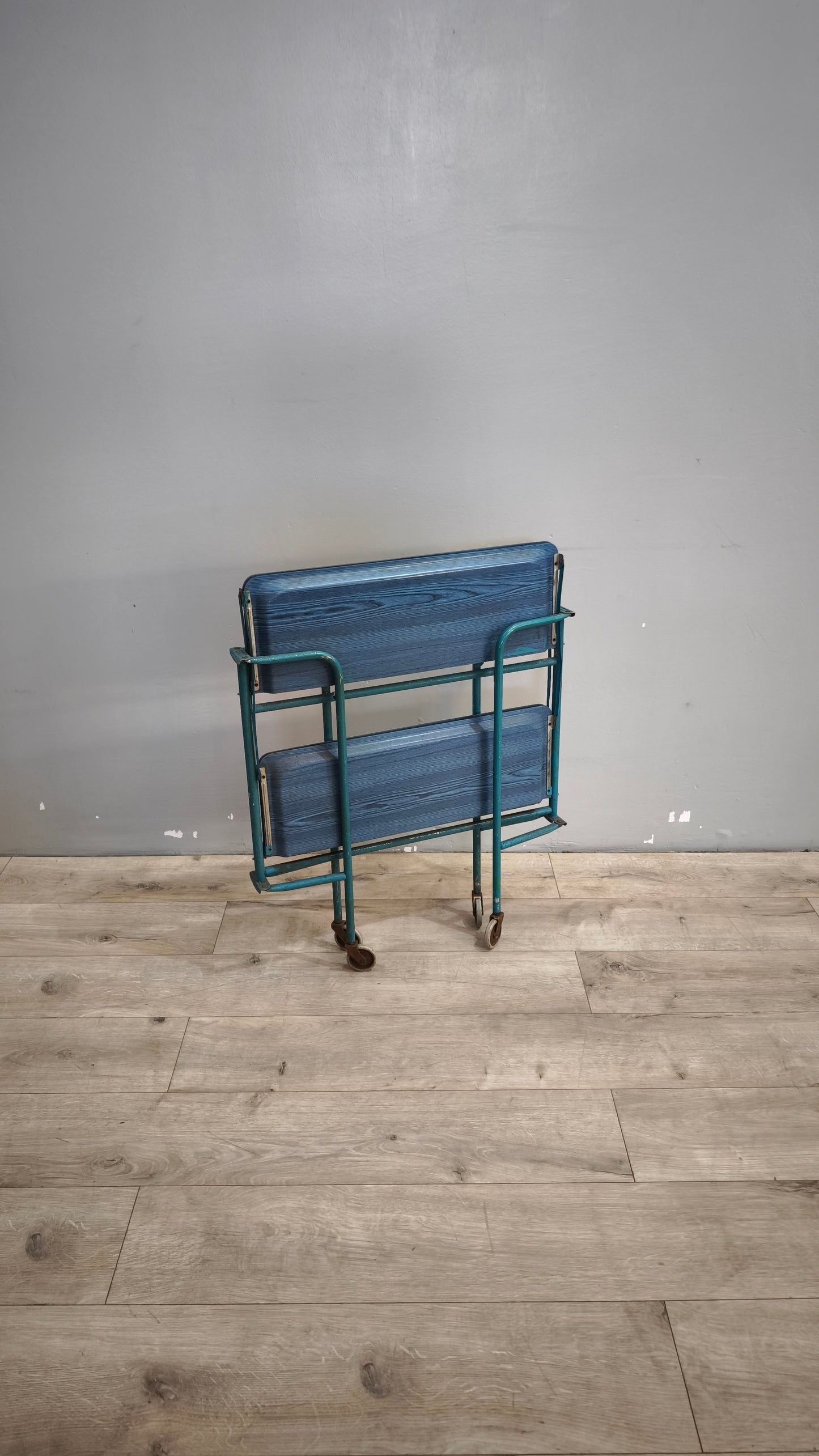 90605 Carrello pieghevole blu in metallo